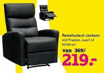 Leen Bakker Relaxfauteuil jackson aanbieding