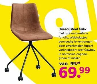 Leen Bakker Bureaustoel kalix aanbieding