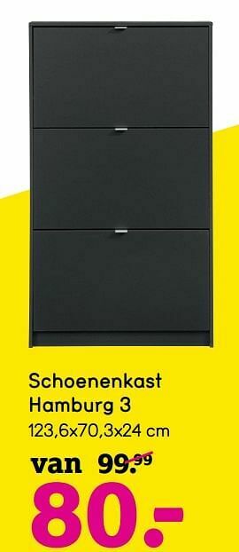 Leen Bakker Schoenenkast hamburg 3 aanbieding