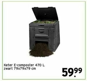 GAMMA Keter e-composter zwart aanbieding