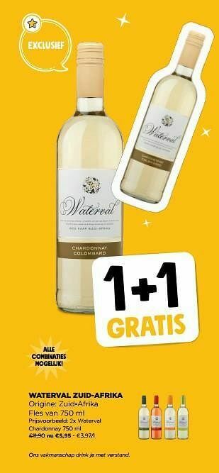 Jumbo Waterval chardonnay aanbieding