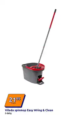 Action Vileda spinmop Easy Wring & Clean aanbieding