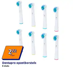 Action Dentapro opzetborstels aanbieding