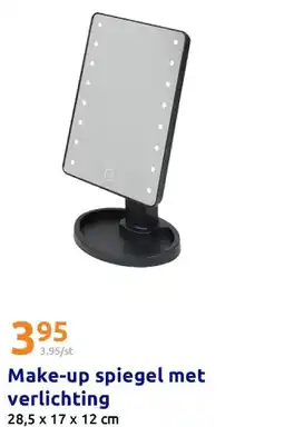 Action Make-up spiegel met verlichting aanbieding