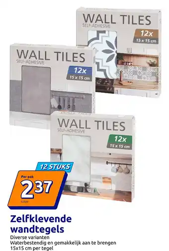 Action Zelfklevende wandtegels aanbieding