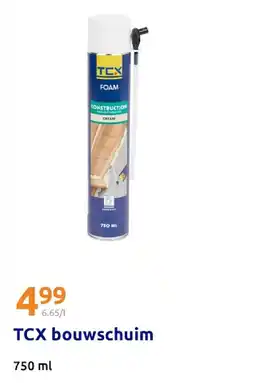 Action TCX bouwschuim aanbieding
