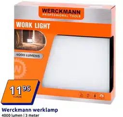 Action Werckmann werklamp aanbieding
