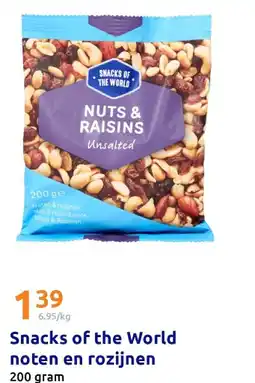Action Snacks of the World noten en rozijnen aanbieding