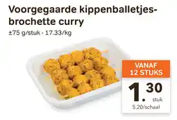 Bon Ap Voorgegaarde kippenballetjes brochette curry aanbieding