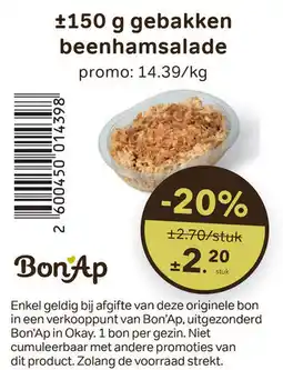 Bon Ap Gebakken beenhamsalade aanbieding