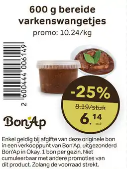 Bon Ap Bereide varkenswangetjes aanbieding