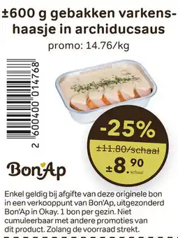 Bon Ap Gebakken varkenshaasje in archiducsaus aanbieding