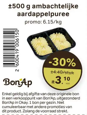 Bon Ap Ambachtelijke aardappelpuree aanbieding