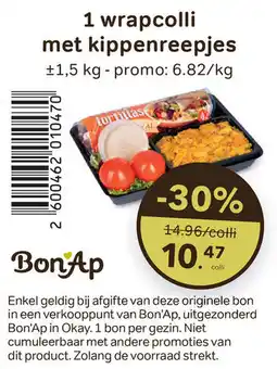 Bon Ap 1 wrapcolli met kippenreepjes aanbieding