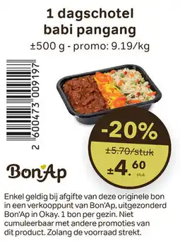 Bon Ap 1 dagschotel babi pangang aanbieding