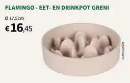 Horta Flamingo eet en drinkpot greni aanbieding