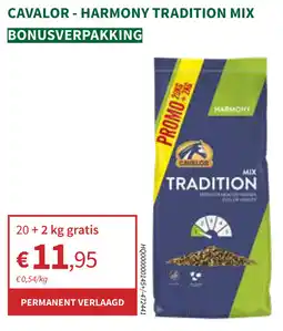 Horta Cavalor - harmony tradition mix bonusverpakking aanbieding