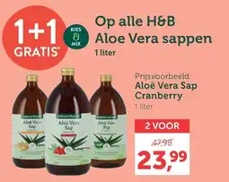 Holland & Barrett H&B Aloe Vera sappen aanbieding