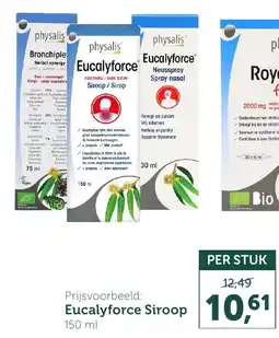 Holland & Barrett Physalis Eucalyforce siroop aanbieding