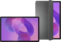 Coolblue Lenovo Idea Tab Pro 12,7 inch 128GB Wifi Grijs Mat Scherm + Book Case Grijs aanbieding