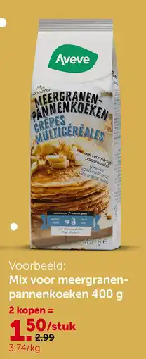 AVEVE Mix voor meergranenpannenkoeken 400 g aanbieding
