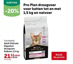 AVEVE Adult Delicate Digestion droogvoer Kalkoen 1,5 kg aanbieding