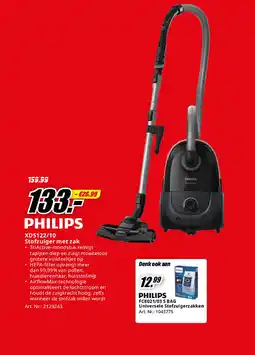 MediaMarkt Philips XD5122/10 Stofzuiger met zak aanbieding