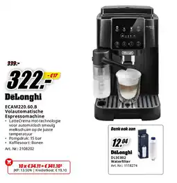 MediaMarkt ECAM220.60.B Volautomatische Espressomachine aanbieding