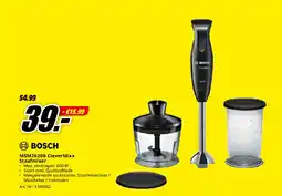 MediaMarkt Bosch MSM2620B CleverMixx Staafmixer aanbieding