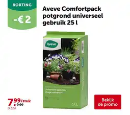 AVEVE Aveve Comfortpack potgrond universeel gebruik 25 l aanbieding