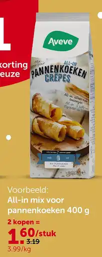 AVEVE All-in mix voor pannenkoeken 400 g aanbieding