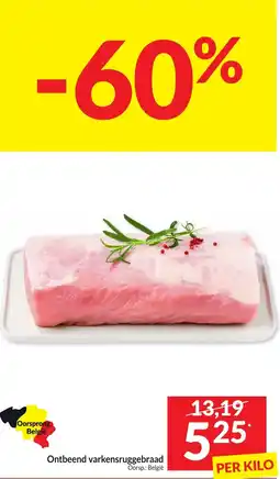 Intermarché Ontbeend Varkensruggebraad aanbieding