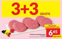 Intermarché Varkens / Rundshamburgers aanbieding