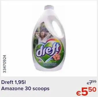 Euroshop Dreft 1.95L Amazone 30 scoops aanbieding