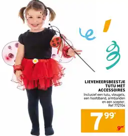 Trafic Lieveheersbeestje tutu met accessoires aanbieding