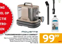 Trafic Rowenta vlekkenreiniger clean it compact aanbieding