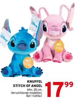 Trafic Knuffel stitch of angel aanbieding