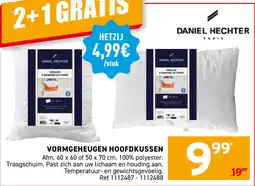 Trafic Daniel hechter vormgeheugen hoofdkussen aanbieding