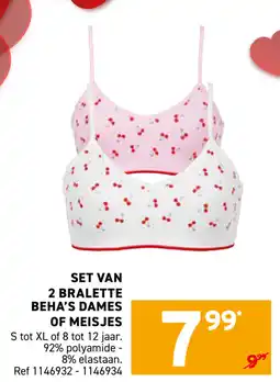 Trafic Set van 2 bralette beha's dames of meisjes aanbieding