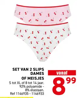 Trafic Set van 2 slips dames of meisjes aanbieding