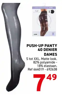 Trafic Push-up panty 40 denier dames aanbieding