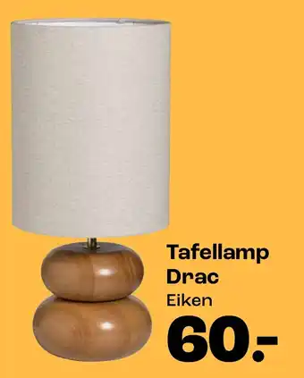 Tafellamp Drac Eiken