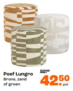 Kwantum Poef Lungro aanbieding