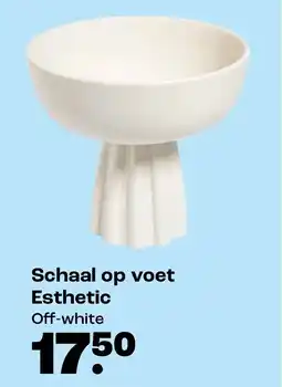 Kwantum Schaal op voet Esthetic Off-white aanbieding