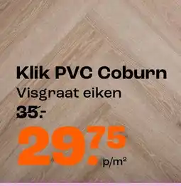 Kwantum Klik PVC Coburn aanbieding