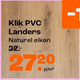 Kwantum Klik PVC Landers aanbieding