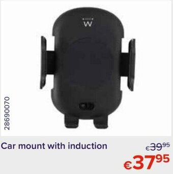 Euroshop Car mount with induction aanbieding