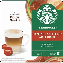 Albert Heijn Starbucks Dolce gusto compatible hazelnut aanbieding