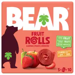 Albert Heijn Bear Fruit rolls aardbei aanbieding