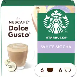 Albert Heijn Starbucks Dolce gusto compatible white mocha aanbieding